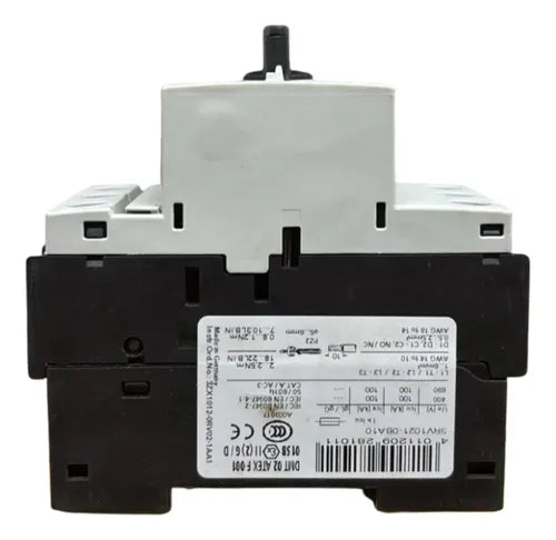 Disjuntor Motor 3rv1021-0ba10 0,14-0,2a Siemens - 50/60hz