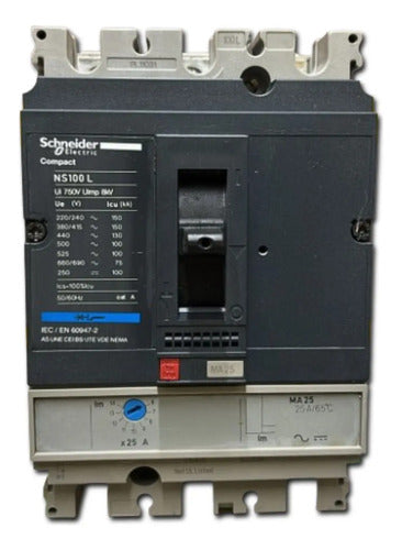 Disjuntor Tripolar 25a Nsx100l-ma25 Ac020 Schneider