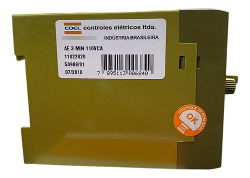 Rele Tempo Ae 3min 110vca Coel 110vca