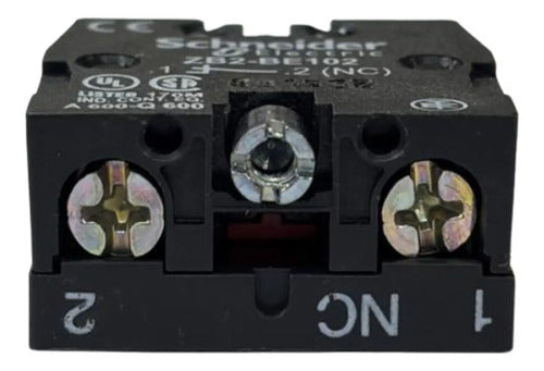 Bloco De Contato 1nf P/ Botoeira Xacb Xacs412 Schneider Preto