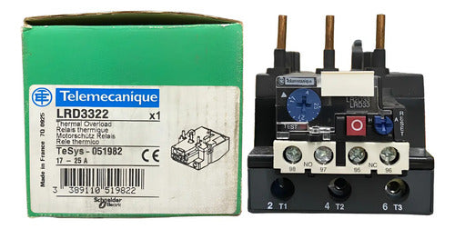 Relé De Sobrecarga Térmica P Motor 17-25a  Lrd3322 Schneider -