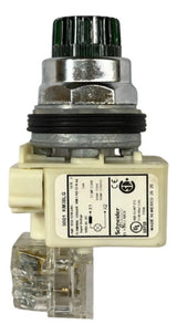 Botão 30mm Metálico 1naf Verde 9001k2l38lggh13 Schneider Verde -
