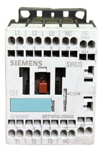 Contator 3rt1016-2bb42 24vcc 9a 1nf Siemens 24vcc