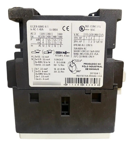 Contator 3rt1024-1an10 12a 1na 220v Siemens 220v