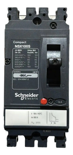 Disjuntor Nsx100s Dc 16a Bipolar Lv438612 Schneider
