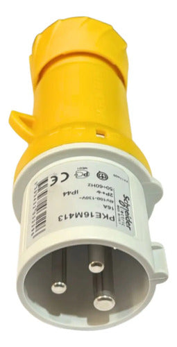 Kit Com 4: Plugue Movel 2pt 16a 100-130v Pke16m413 Schneider