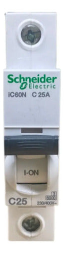 Disjuntor Acti9 Ic60n 1p 25a Curva C A9f74125 Schneider