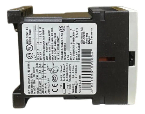 Contator 3rt1017-1ab01 24v 12a Siemens 24v