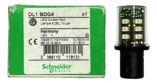 Lampada Led Para Base Ba15d 120v Vermelho Dl1bdg4 Schneider