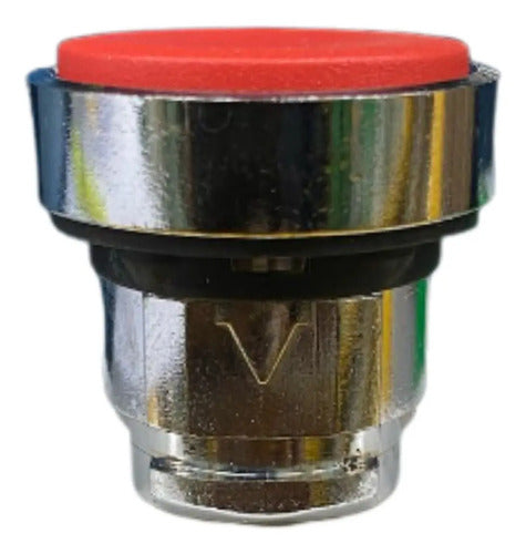 Kit Com 2: Cabeçote Para Botao 22mm Vm Zb4bh4 Schneider Vermelho