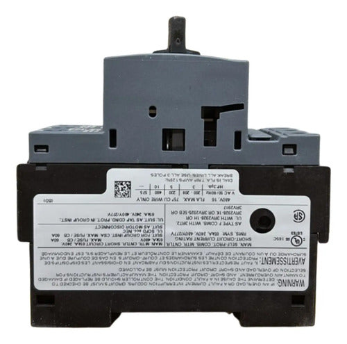 Disjuntor Motor 3rv2011-1aa10 1,1-1,6a Siemens - 50/60hz