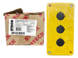 Caixa Botoeira 145 X 75 X 57.5mm 3x22.5mm Ip54 Sq3k Steck Amarela