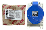 Tomada N4209 32a 3p+t 200/250v 9h Azul Ip44 Steck Azul