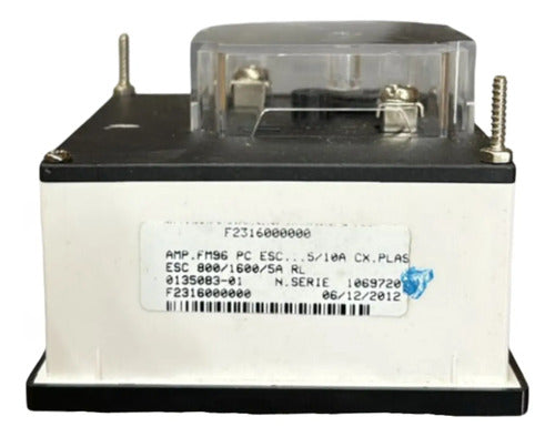 Amperimetro Fm96pc 800/1600/5a Sem Travamento Ip54 Kron