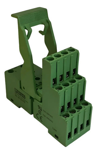 Kit Com 3 Peças: Base De Relé 2833576 Pr2-bsc3/4x21 Phoenix 300v Ca/cc