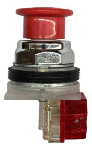 Botão 30mm Metálico 9001kr24rh6 Vermelho Schneider Vermelho -