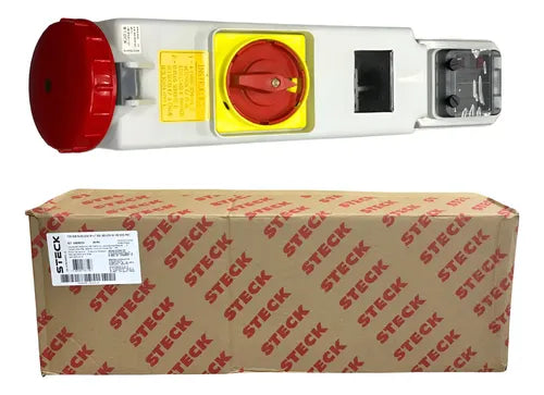 Tomada De Sobrepor 3p+t 63a 380/415v 6h Vm S4506ddr Steck Vermelho