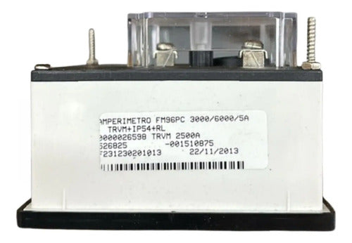 Amperimetro Fm96pc 3000/6000/5a Trvm Em 2500a Ip54 Kron