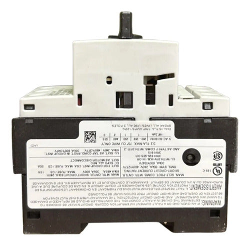 Disjuntor Motor 3rv1021-1da10 2,2-3,2a Siemens Não Informado 50/60hz