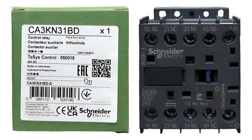 Contator Auxiliar Tesys K 3na+1nf 24vcc Ca3kn31bd Schneider  24vcc