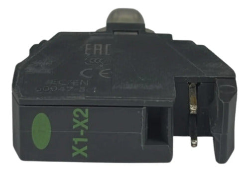 Bloco De Contato Luminoso Led Verde Zbvb34 Schneider