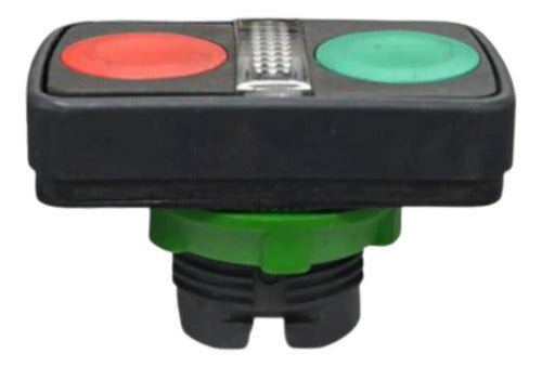 Cabecote P/ Botao Duplo 22mm Vd/vm Zb5aw7a3740 Schneider Verde/vermelho