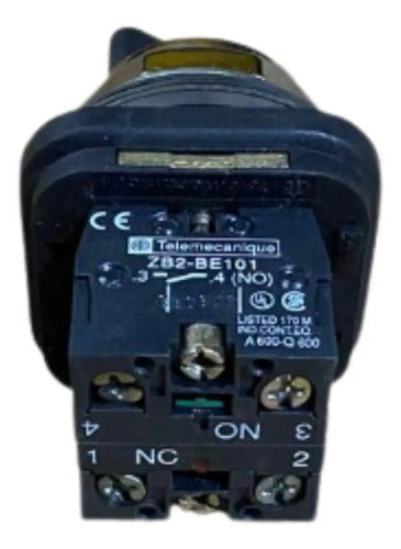 Botão 22mm 1na+1nf Preto Xb3bd45 Telemecanique Preto