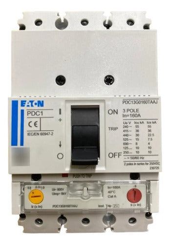 Disjuntor Tripolar 160a 8ka A 690v Pdc13g0160taaj Eaton