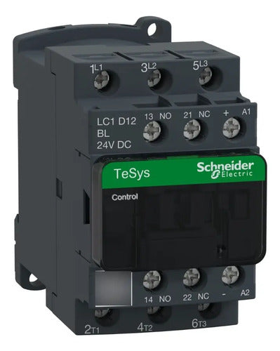 Contator Tesys  3p 12a Ac-3 24vcc 1na+1nf Lc1d12bl Schneider 24v