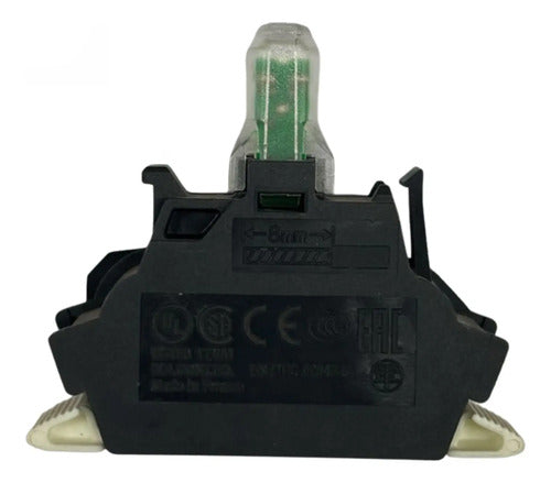 Kit Com 2: Bloco Luminoso Led Amarelo Zbvb55 Schneider Amarelo 24 Vca/cc