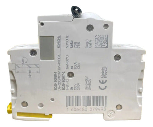 Disjuntor Acti9 Ic60n 1p 25a Curva C A9f74125 Schneider