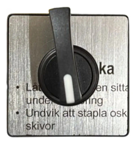 Cabecote 60x60mm Com Manopla 4 Furos Kbf1h Schneider Preto -