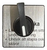 Cabecote 60x60mm Com Manopla 4 Furos Kbf1h Schneider Preto -