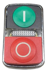 Cabeçote Para Botão Duplo Luminoso Zb4bw7l3741 Schneider  Vermelho E Verde -