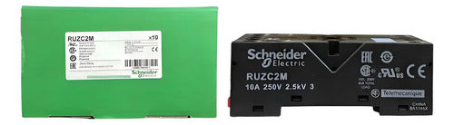 Kit Com 4: Base Octal Mista Para Rele Ruzc2m Schneider