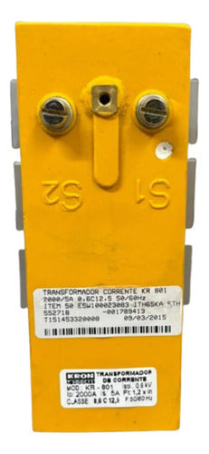 Transformador De Corrente 2000/5a Kr801 60hz 0,6c12,5 Kron