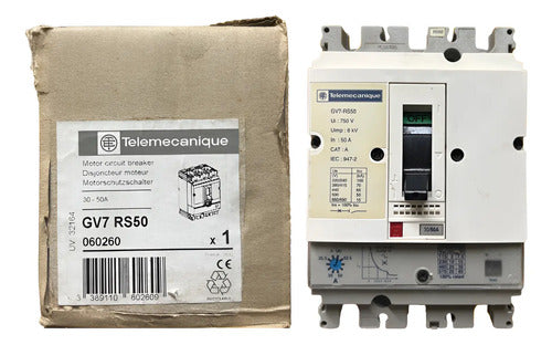 Disjuntor Tesys Gv7 30-50a 65ka Gv7rs50 Schneider - 50 60 Hz
