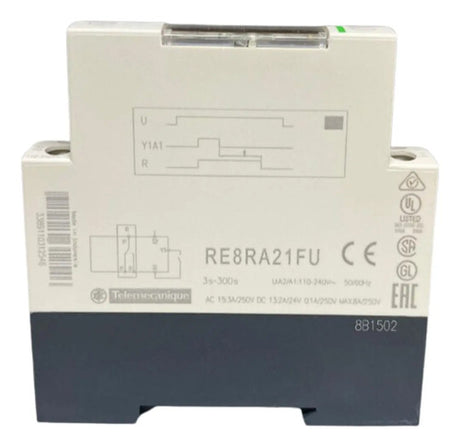 Rele Temporizador Rep. 3-300s/110-240v Re8ra21fu Schneider 220v