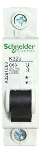 Kit Com 5 Peças: Disjuntor 1p 63a 230v K32a1c63 Schneider