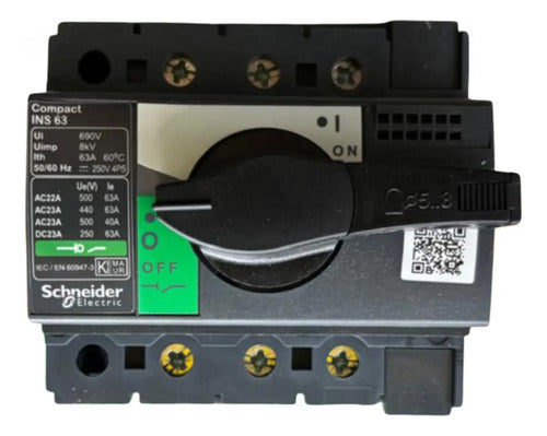 Interruptor Seccionador Interpact Ins63 3p 28902 Schneider