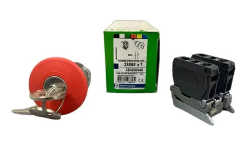 Botao 22mm Metalico Soco Com Chave D40 1 Xb4bs9445