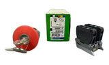 Botao 22mm Metalico Soco Com Chave D40 1 Xb4bs9445