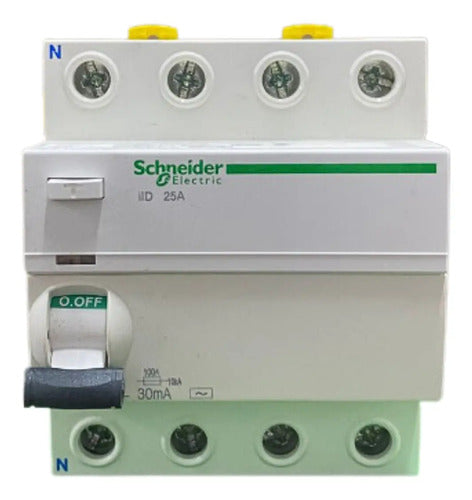 Interruptor Diferencial Acti9 4p 25a 30ma A9r71425 Schneider