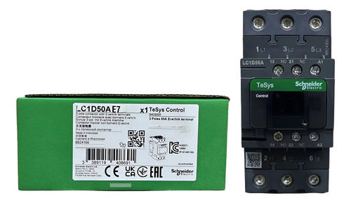 Contator 3p 50a 1na+1nf 48v Lc1d50ae7 Schneider 48v