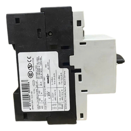 Disjuntor Motor 3rv1321-1cc10 2,5a Siemens - 50/60hz