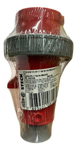 Plug N4076w 16a 3p+t 380/440v 6h Vermelho Ip67 Steck Vermelho