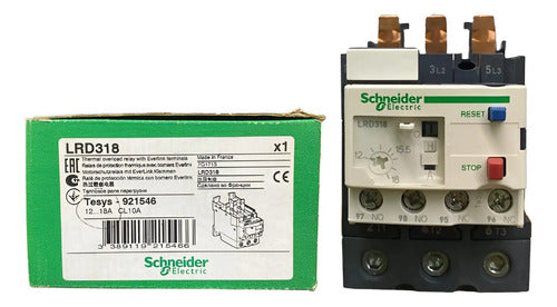 Rele Termico Everlink 12-18a 1na+1nf Lrd318 Schneider  690v