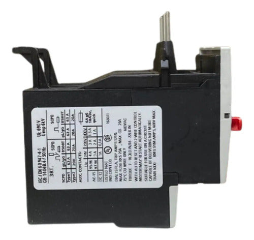 Relé Térmico De Sobrecarga 3,5 - 5a 3ru1126-1fb0 Siemens -