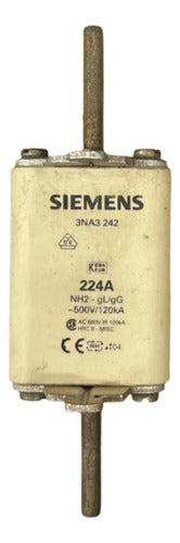 Fusível Nh02 Retardado 224a 500v 3na3242 Siemens 500v