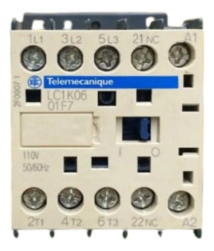 Contator 3p 6a 1nf 110vca Lc1k0601f7 Telemecanique 110vca